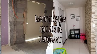 Remodelación en mi casa de Infonavit Construyendo un Recibidor en Casa de Infonavit [upl. by Eseekram]