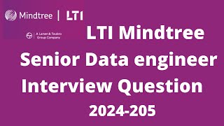 lti mindtree data engineer interview questions  datascienceinterview dataanalysis [upl. by Harwin]