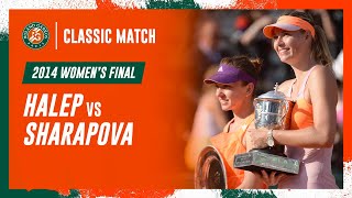 Halep vs Sharapova 2014 Womens final  RolandGarros Classic Match [upl. by Hakan118]