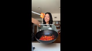 How To Make Watermelon Rind Kimchi [upl. by Ellezaj]