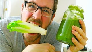 ICH TRINKE VOGERLSALAT ApfelBirnenSmoothie mit Feldsalat – Lecker Lecker 70 [upl. by Anairt]