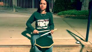 SNARE DRUM COVER to “Ric Flair Drip” Instrumental by Migos  Performed by Amelia Nicholson [upl. by Nomma]