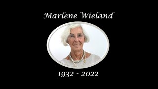 Marlene Wieland 1932 – 2022  Ein Nachruf [upl. by Joline523]