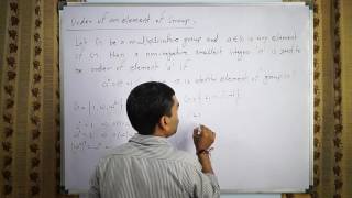 Group Theory  Order of an Element of Group in hindi [upl. by Deron918]