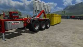 Landwirtschafts Simulator 2011 Kröger Rollcontainer Teil 1 TOP MODS [upl. by Hardunn949]