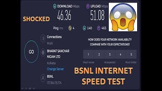 BSNL Bharat Fiber Internet Speed Test  Plan 499  Speed 40Mbps [upl. by Fara152]