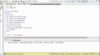 Lookup table in sql serversine nd cosinetangentsquareroots [upl. by Smail760]