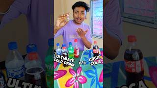 ULTIMATE COLD DRINK VS COCA COLA WHO WILL WIN shorts cocacolavsmentos [upl. by Filipe]