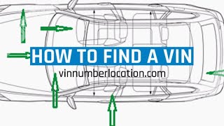 How To Find A VIN Number Location Locate the car vin chassis or frame identity number on and car [upl. by Sisi]