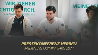 Pressekonferenz Herren I Medientag Olympia Paris 2024 [upl. by Klute35]