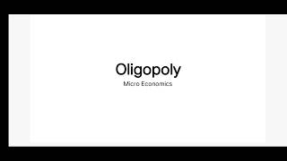 Oligopoly Microeconomics lecture in UrduHindi oligopoly microeconomics economicslectures [upl. by Gaul]