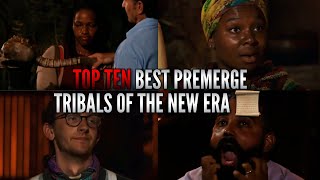 Survivor Top 10 Best PreMerge Tribal Councils of the New Era [upl. by Eirtemed]