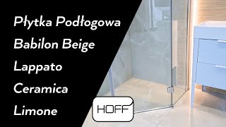 Płytka Podłogowa Babilon Beige Lappato Ceramica Limone HOFF [upl. by Noleta]