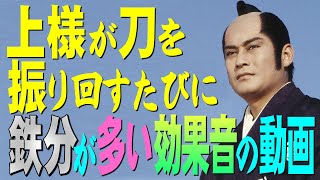 上様が刀を振り回すたびに鉄分の多い効果音が流れる動画 [upl. by Lynnette]