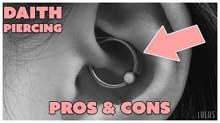 Daith Piercing Pros amp Cons  Lulus Body Piercing [upl. by Bibi232]