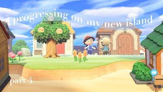 progressing on my new island part 4  animal crossing new horizons [upl. by Ahmar895]