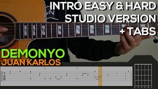 Juan Karlos  Demonyo Guitar Tutorial INTRO  TABS [upl. by Anilehcim612]