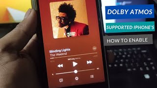 How to Setup Dolby Atmos on your iPhoneDoes it Support iPhone 7 [upl. by Rimola]