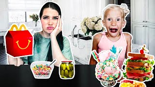 SWiTCHiNG DiETS with a 6 YEAR OLD for 24 HRS [upl. by Secnarfyram]