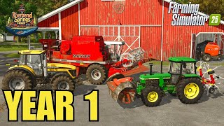 I Spent 1 Year Farming Riverbend Springs in Farming Simulator 25 [upl. by Salguod818]