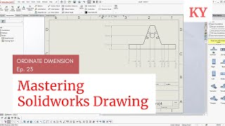 SOLIDWORKS  Ordinate Dimension  EP  24 [upl. by Amari]