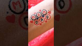 Maa Papa tattoo design❤️ trending viral ytshorts satisfying shortvideo tattoo tatooart maa [upl. by Akinohs397]