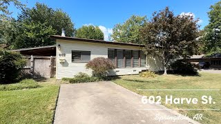 602 Harve St Springdale AR [upl. by Yesnek]