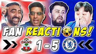 Chelsea Fans ECSTATIC 😍 Reaction to Southampton 15 Chelsea  Premier League Fan Reactions [upl. by Tevis43]