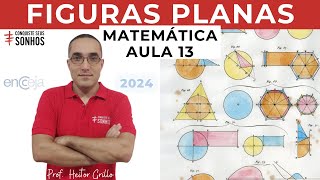 AULA 13  MATEMÁTICA  FIGURAS PLANAS  ENCCEJA 2024  ENSINO MÉDIO E FUNDAMENTAL [upl. by Atilegna]