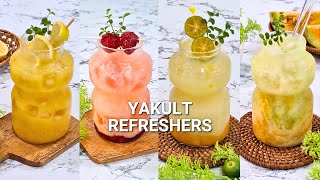 4 Yakult Refresher Drink Recipes  Transform Yakult into 4 Delicious Drinks [upl. by Merrile789]