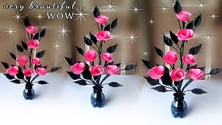 how to make a beautiful flower for home decoration  how to make flower at home easy [upl. by Sirhc]