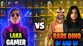 COLLECTION VERSES WITH RARE INCLUBATOR DINO GF BF😱 SEASON 1 amp 2 VS LAKA GAMER🔥 [upl. by Shulem]