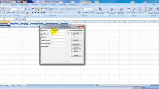 Comment créer un formulaire de saisie de données dans Excel  Ms Office 2007 [upl. by Ocisnarf]