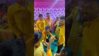 Haldi Ceremony 💛 shortsyoutube wedding weddingphotography haldi friends shortsvideo ytshort [upl. by Tollman]