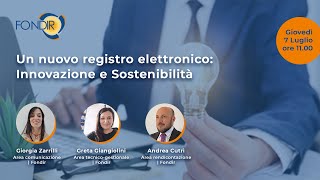 Fondir un nuovo registro elettronico  Innovazione e sostenibilità [upl. by Lamarre]