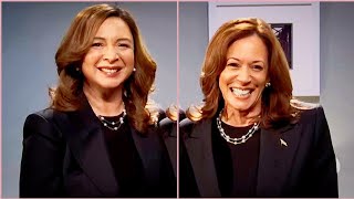 Kamala Harris Surprises Fans with Appearance Alongside Maya Rudolph on SNL [upl. by Ibbor801]