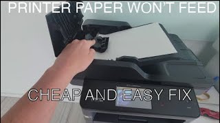 How to Fix a Printer Copier that Wont Feed Paper  Brother MFCL6800DW Paper Feed DIY with Rubber [upl. by Alicsirp]