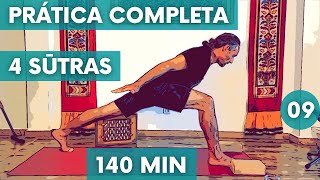 Yoga Prática Sobre 4 Sūtras de Patañjali — 140m — 09 [upl. by Nanji402]