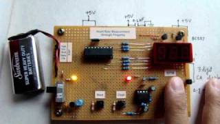 Heart rate measurement through fingertip [upl. by Nylarej764]