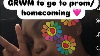 GRWM to go to promhomecoming [upl. by Etnemelc]