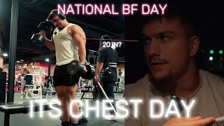 NATIONAL BF DAY  ITS CHEST AND ARM DAY [upl. by Kristoforo]