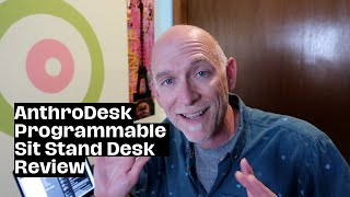 AnthroDesk Review  AnthroDesk Sit to Stand Programmable Height Adjustable Standing Desk Review [upl. by Dielle]