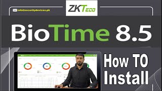 ZKteco Bio Time 85 Installation how to Guide Urdu Tutorial [upl. by Hite]