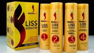 Paso a paso para un efectivo Alisado Progresivo con Fresh Liss Keratin [upl. by Elleirua655]