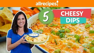 5 Crowd Pleasing CHEESY Dip Recipes for Any Occasion  Buffalo Chicken Spinach Queso amp More [upl. by Lynnea]