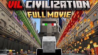 Minecraft but I survive in VILLAGER CIVILIZATION FULL MOVIE [upl. by Anitroc410]