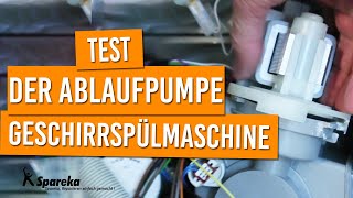 Anleitung für den Test der Ablaufpumpe Ihrer Geschirrspülmaschine [upl. by Weinrich371]