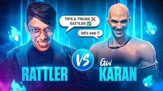 Gw Karan Vs Rattler🥵One Gun One Round Challange 😭 [upl. by Atonsah]