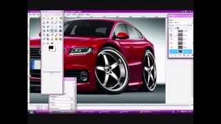 Virtual Tuning Gimp Cartoon Car [upl. by Kery]