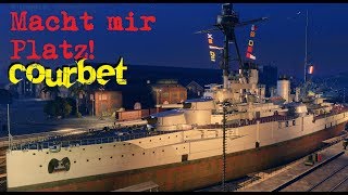 World of Warships  IV Courbet FRA Macht mir Platz [upl. by Heddy]